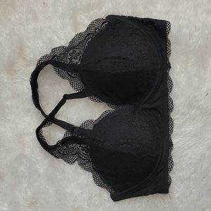 Ambrielle Black Lace Bra, 2X